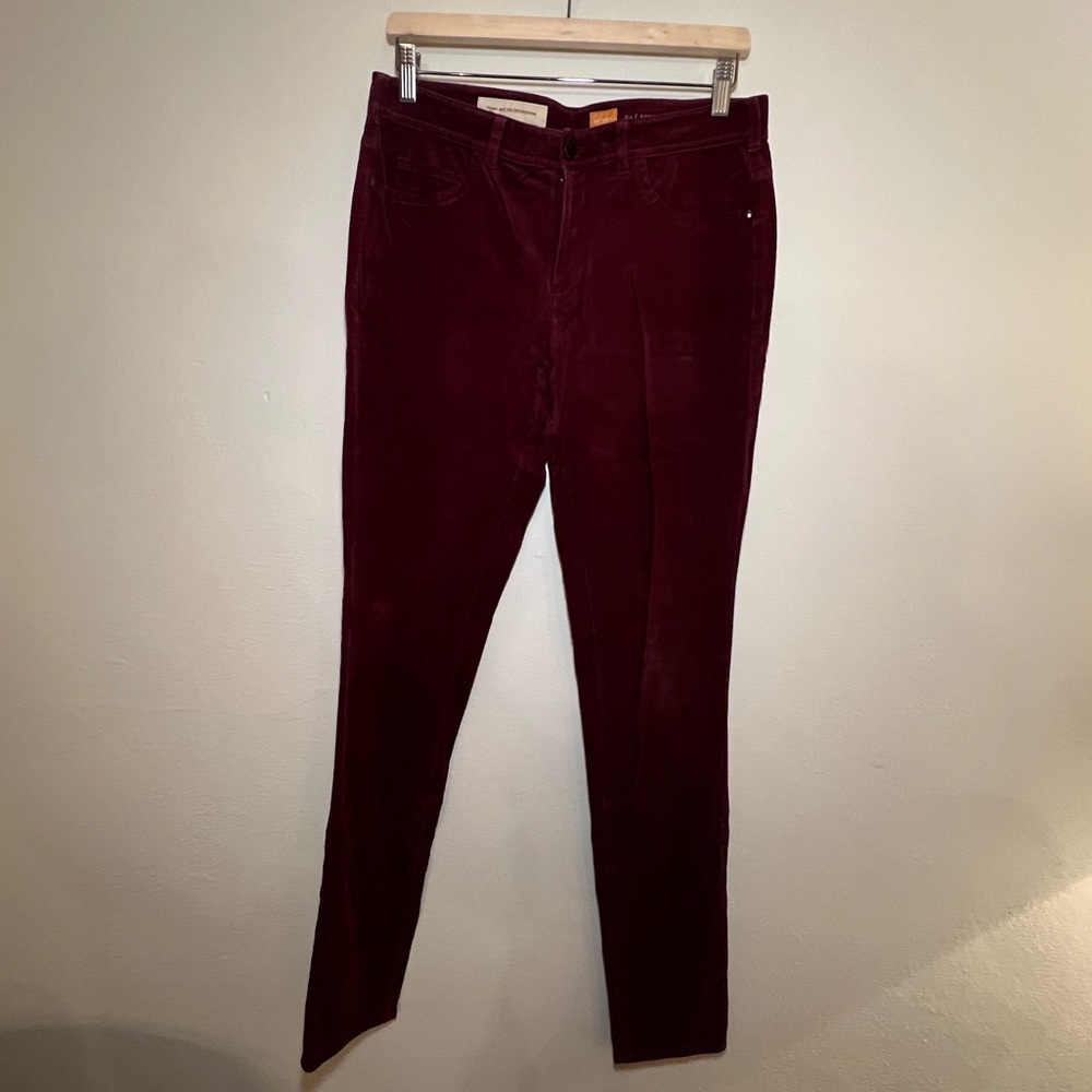 Anthropologie Pilcro and the Letterpress Burgundy Skinny Pants